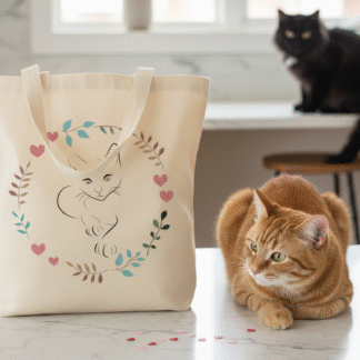 Feline Silhouette Tote