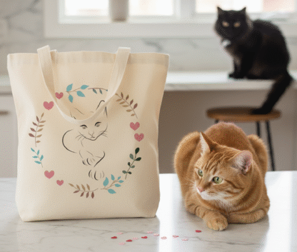Feline Silhouette Tote