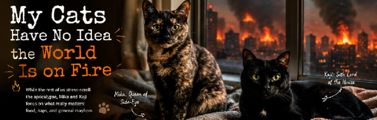 My Cats Have No Idea the World Is on Fire