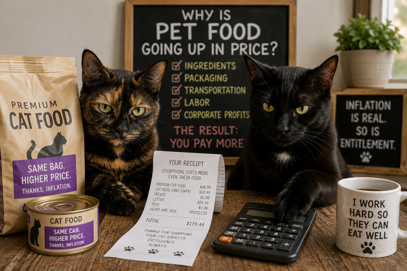 NEWS FLASH: Cats Still Expect Premium Dining During Economic Collapse